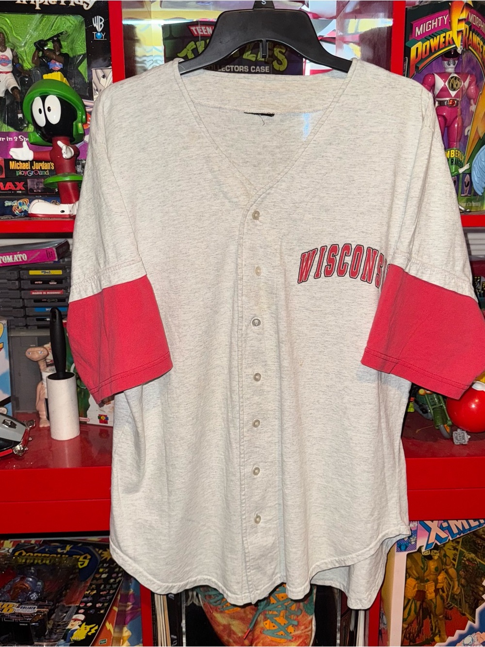 Vintage Wisconsin Badgers x Double sleeved Baseball jersey x Signal Sports